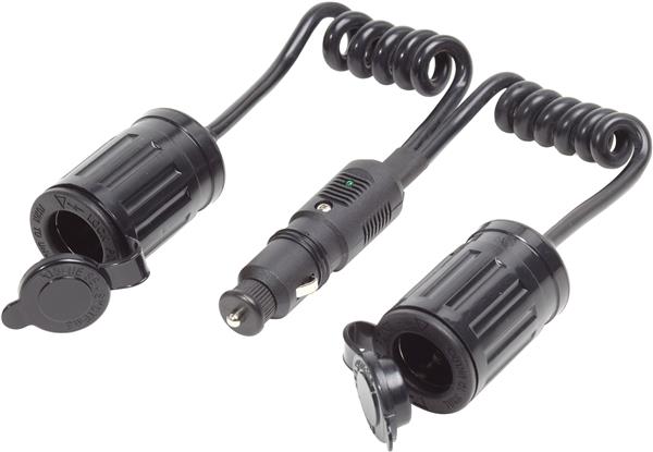 Blue Sea 12v Dc Plug + Dual Ext Socket