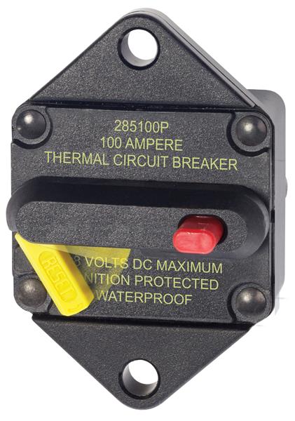 Blue Sea 285  Panel Mount Circuit Breaker 100a