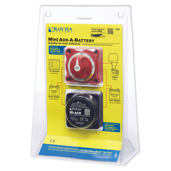 BlueSea Mini Add-A-Battery Kit - 65A