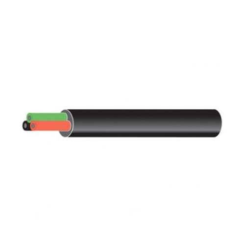 Tinned 3 Core (Red/Black/Green) 21/0.30 1.5mm2 30M - Black