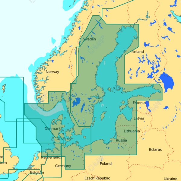 C-MAP 4D Wide Area - Baltic Sea & Denmark