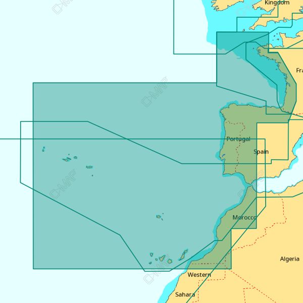 C-MAP 4D Wide Area - West European Coasts