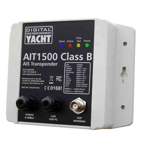 Digital Yacht AIT1500 Class B AIS Transponder With Int GPS Ant (NMEA 0183)
