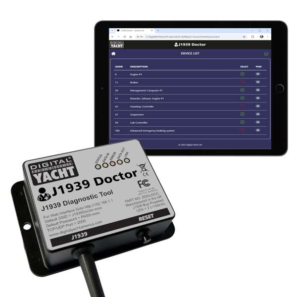 Digital Yacht J1939 Doctor – J1939 Diagnostic Tool
