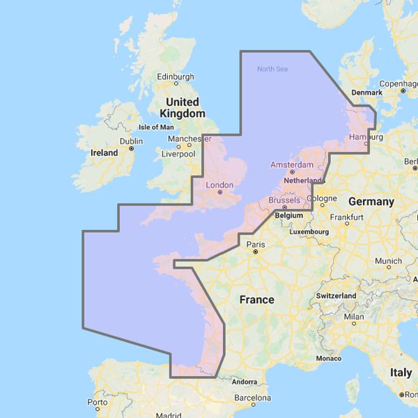 Furuno TimeZero C-Map 3D Vector Chart (Wide Area) - North-West European Coasts Unlock