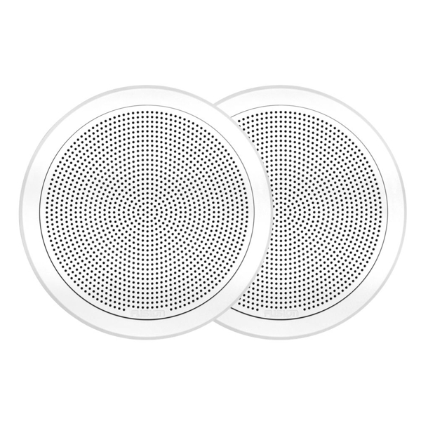 Fusion FM-F65RW Flush Mount Marine Speaker 120W 6.5 Inch Round - White