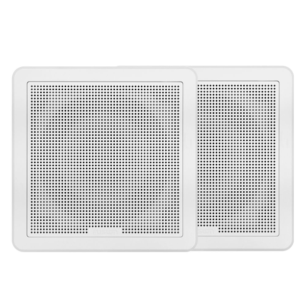 Fusion FM-F65SW Flush Mount Marine Speaker 120W 6.5 Inch Square In White