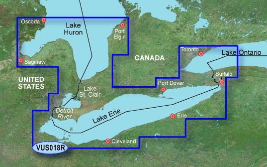 Garmin G3 Vision Regular - Vus018r - Lake Erie - Lake St. Clair