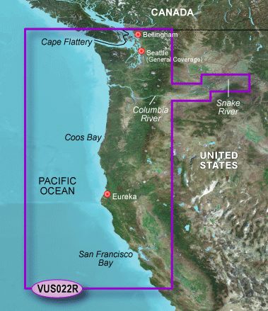 Garmin G3 Vision Regular - Vus022r - Washington To Northern Cali