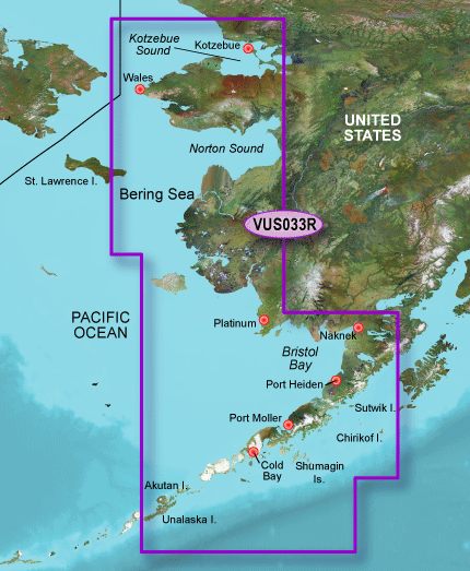 Garmin G3 Vision Regular - Vus033r - Bristol Bay-kotzebue Snd.