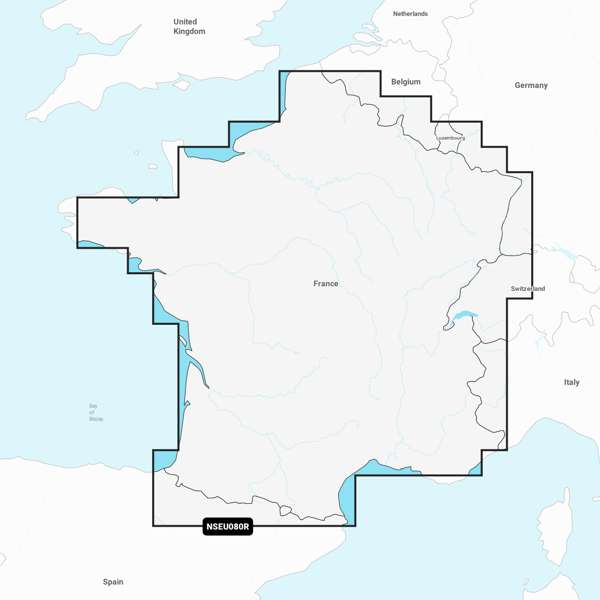 Garmin Navionics Vision+ NVEU080R France  Lakes & Rivers