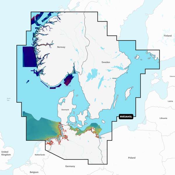 Garmin Navionics Vision+ NVEU645L Skagerrak & Kattegat