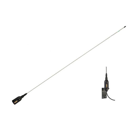 Glomex SuperGain Crow VHF Antenna Stainless Steel Whip