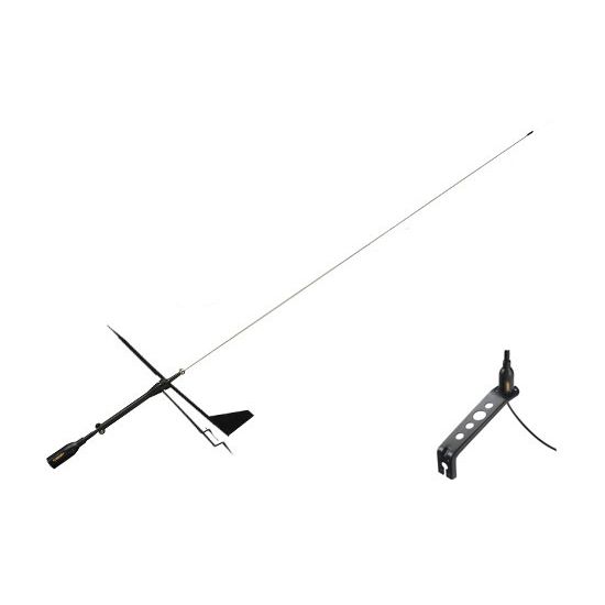 Glomex SuperGain Black Swan VHF Antenna With Wind Indicator