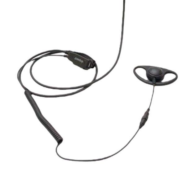 Icom HS-M73.002 D-Shaped Earpiece c/w PTT Control