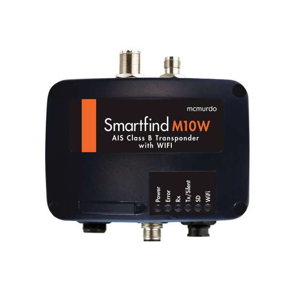 McMurdo Smartfind M10W AIS Transponder Includes WIFI and GPS Antenna