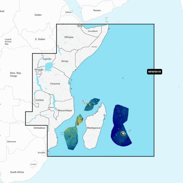 Navionics Platinum Plus Regular - Africa East - AF001R - SD Card