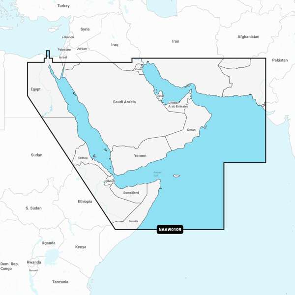 Navionics Plus Regular - The Gulf & Red Sea - AW010R - SD Card