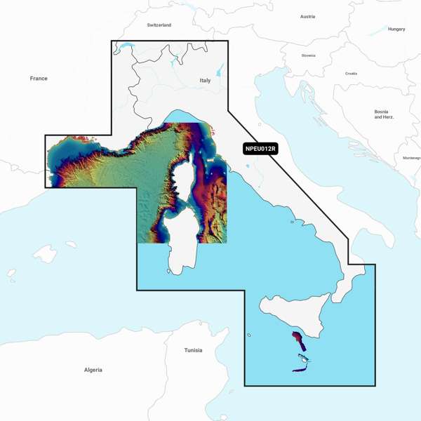 Navionics Platinum Plus Regular - Mediterranean Sea Central & West - EU012R - SD Card