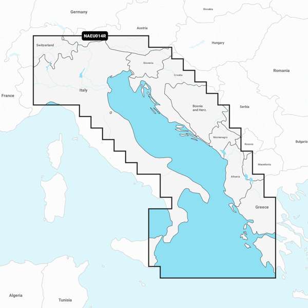 Navionics Plus Regular - Italy Adriatic Sea - EU014R - SD Card