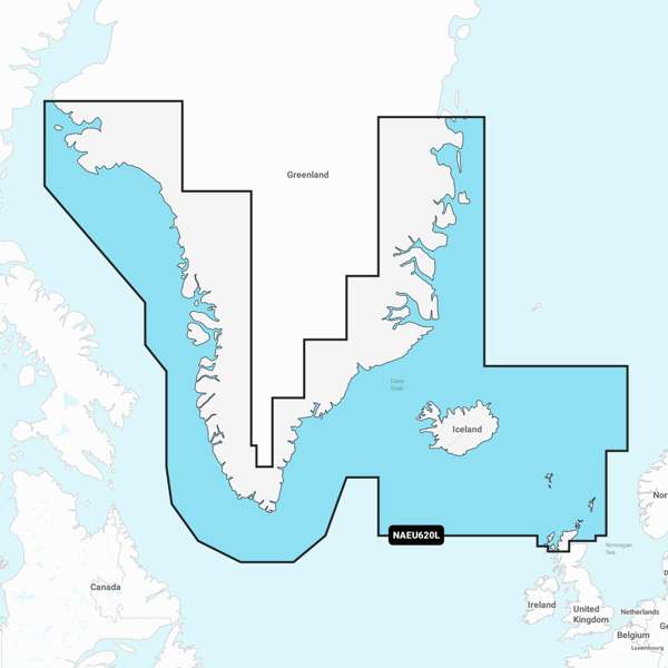 Navionics Plus Large - Greenland & Iceland - EU620L - SD Card