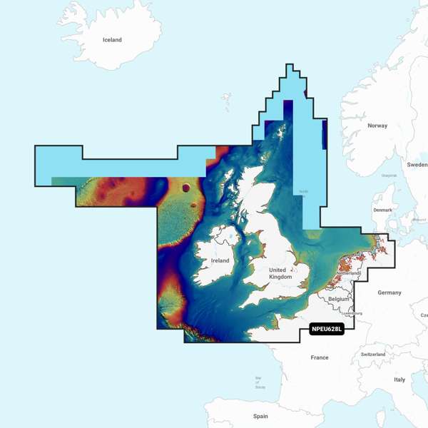 Navionics Platinum Plus Large - U.K. Ireland & Holland - EU628L - SD Card