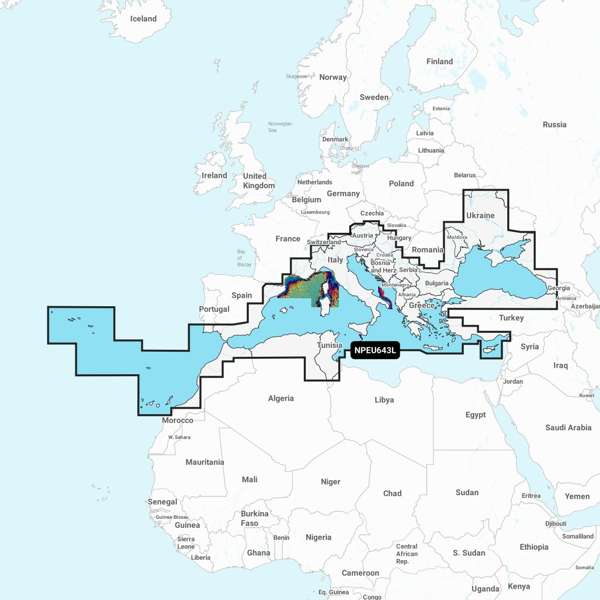 Navionics Platinum Plus Large - Mediterranean & Black Sea - EU643L - SD Card