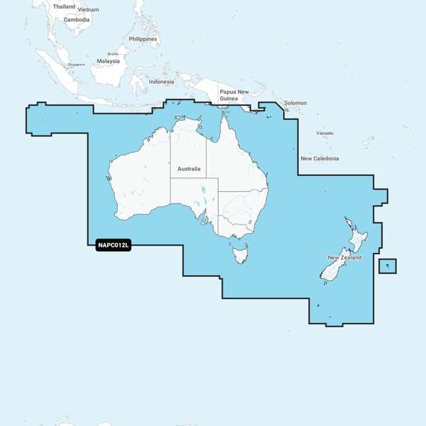 Navionics Plus Large - Australia & New Zealand - PC012L - SD Card