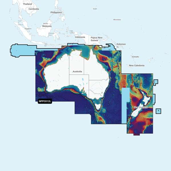 Navionics Platinum Plus Large - Australia & New Zealand - PC012L - SD Card