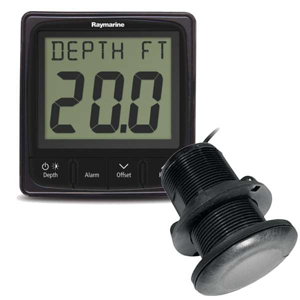 RAYMARINE i50 Depth Pack c/w P319 Depth Thru Hull Txd