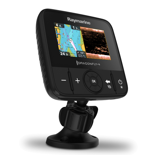Raymarine Dragonfly 4 PRO 4 Inch Chart Plotter/ DownVision / Chirp Sonar With No Transducer Raymarine Dragonfly 4 PRO 4 Inch Chart Plotter/ DownVision / Chirp Sonar With No Transducer