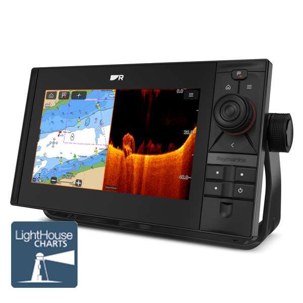 Raymarine Axiom2 Pro 9 RVM HybridTouch 9 Inch Display With 1kW Sonar, DV, SV and RealVision 3D (No Transducer) With Mediterranea