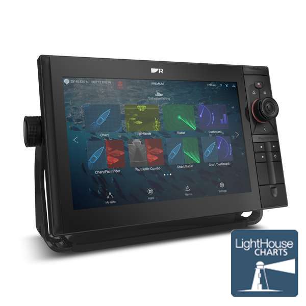Raymarine Axiom2 Pro 12 RVM HybridTouch 12 Inch Display With 1kW Sonar, DV, SV and RealVision 3D (No Transducer) With Mediterran