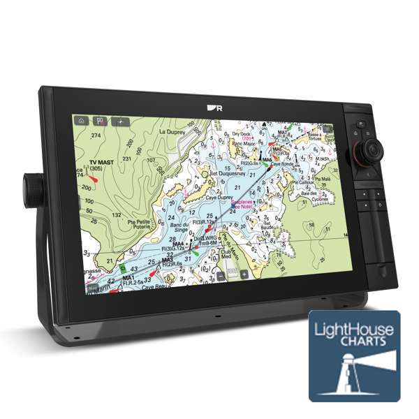 Raymarine Axiom2 Pro 16 S HybridTouch 16 Inch Display With Chirp (No Transducer) With Mediterranean LightHouse Chart