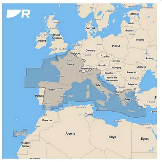 Raymarine Lighthouse Chart: R70794-MED - Mediterranean - SD-Card