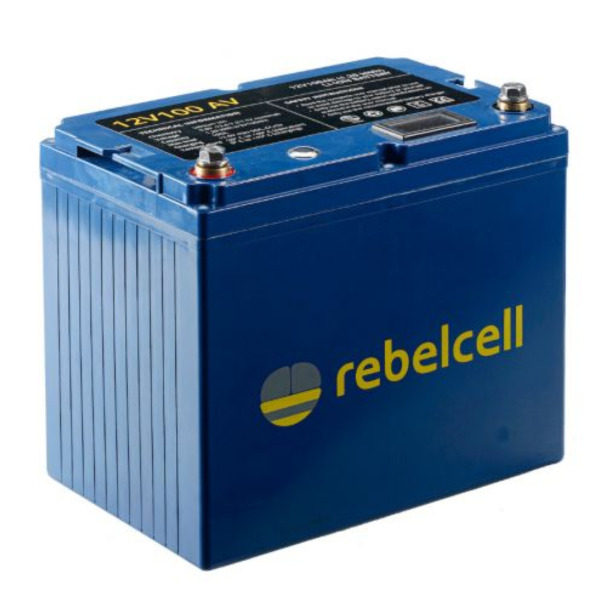 Rebelcell 12V100 AV Lithium-Ion Leisure Battery - 12V / 100A - 1.29kWh Rebelcell 12V100 AV Lithium-Ion Leisure Battery - 12V / 100A - 1.29kWh