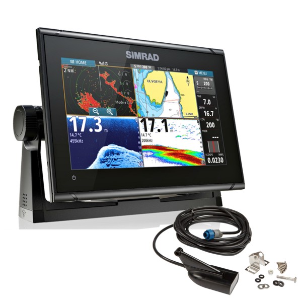 Simrad GO9 XSE 9Inch Multi-touch Chart Plotter / Sounder With HDI Transom Transducer