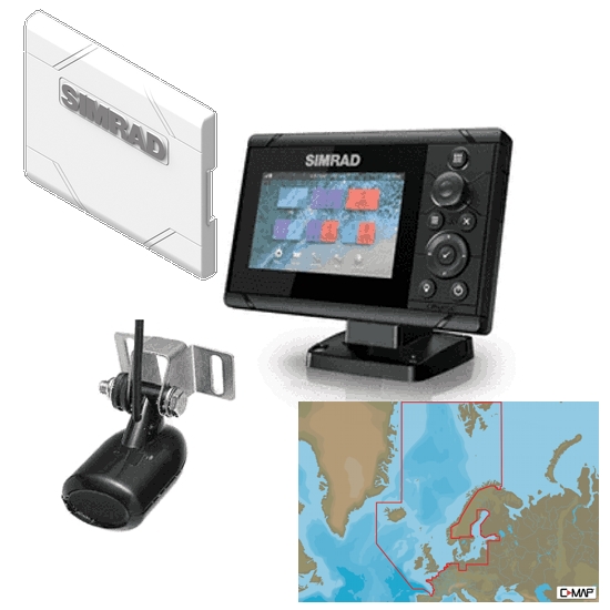Simrad Cruise 5 Plotter / Sounder Northern Europe Bundle Pack Simrad Cruise 5 Plotter / Sounder Northern Europe Bundle Pack