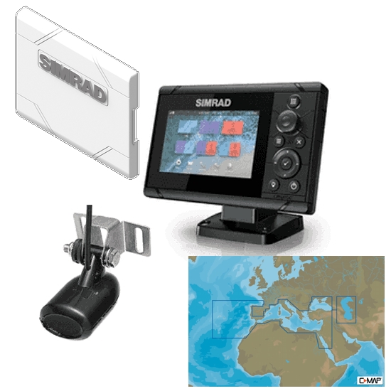 Simrad Cruise 5 Plotter / Sounder Southern Europe Bundle Pack Simrad Cruise 5 Plotter / Sounder Southern Europe Bundle Pack