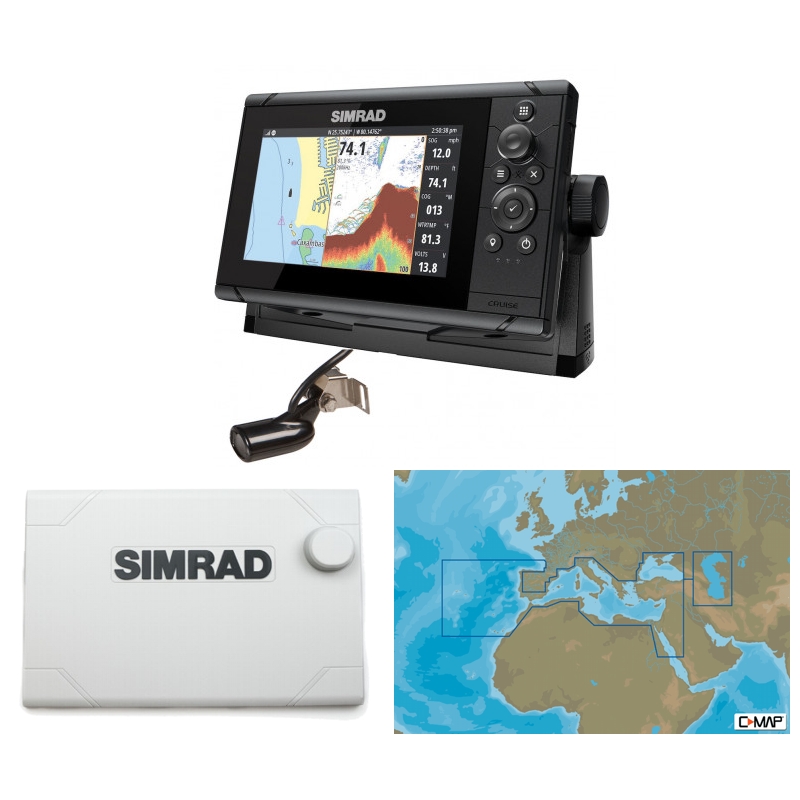 Simrad Cruise 7 Plotter / Sounder Southern Europe Bundle Pack Simrad Cruise 7 Plotter / Sounder Southern Europe Bundle Pack