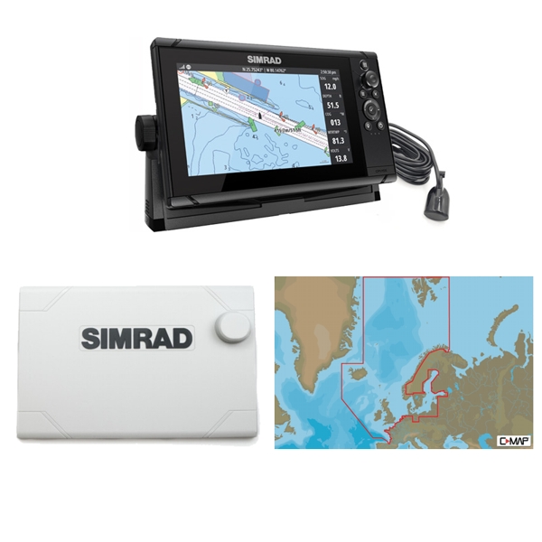 Simrad Cruise 9 Plotter / Sounder Northern Europe Bundle Pack Simrad Cruise 9 Plotter / Sounder Northern Europe Bundle Pack