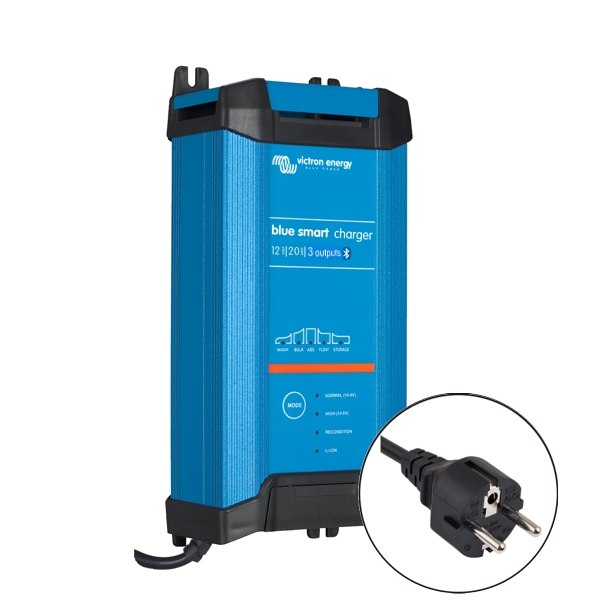 Victron Blue Smart IP22 Charger 12v/20a (3 outputs) Euro Plug